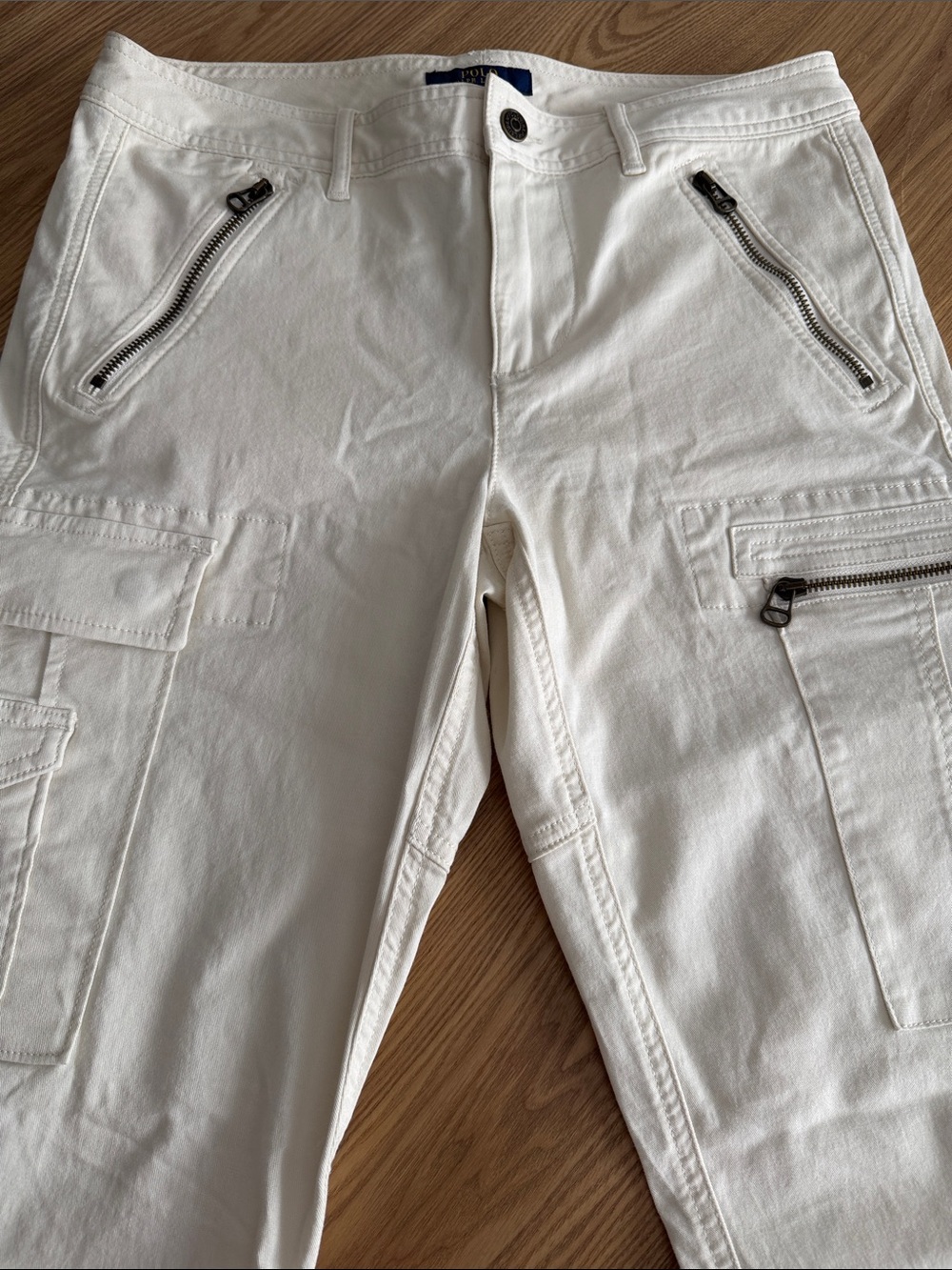 Polo Ralph Lauren Cargo Stretch Zipper Pants - White